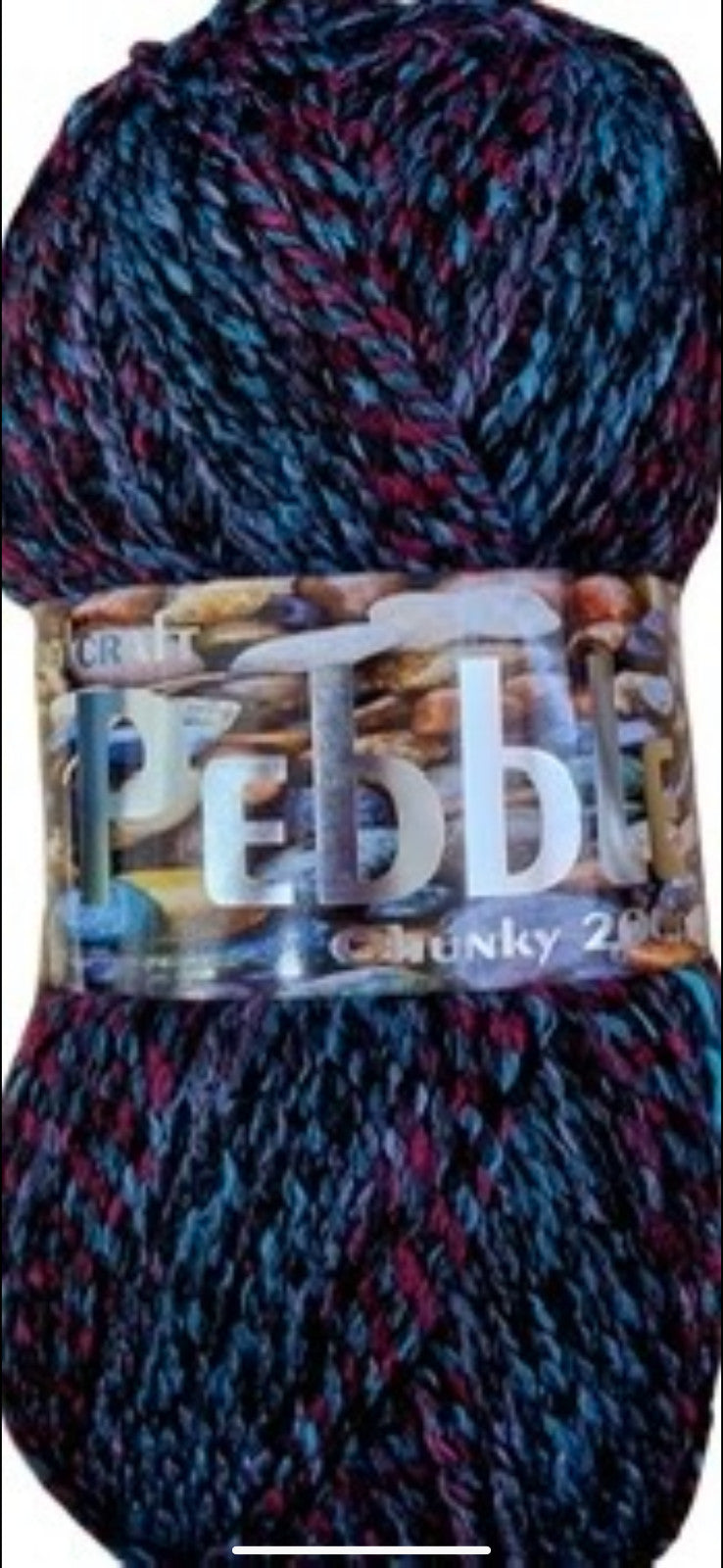 Woolcraft Pebble Chunky Knitting Crochet Yarn Wool - 200g - Choice 40+ Colours -