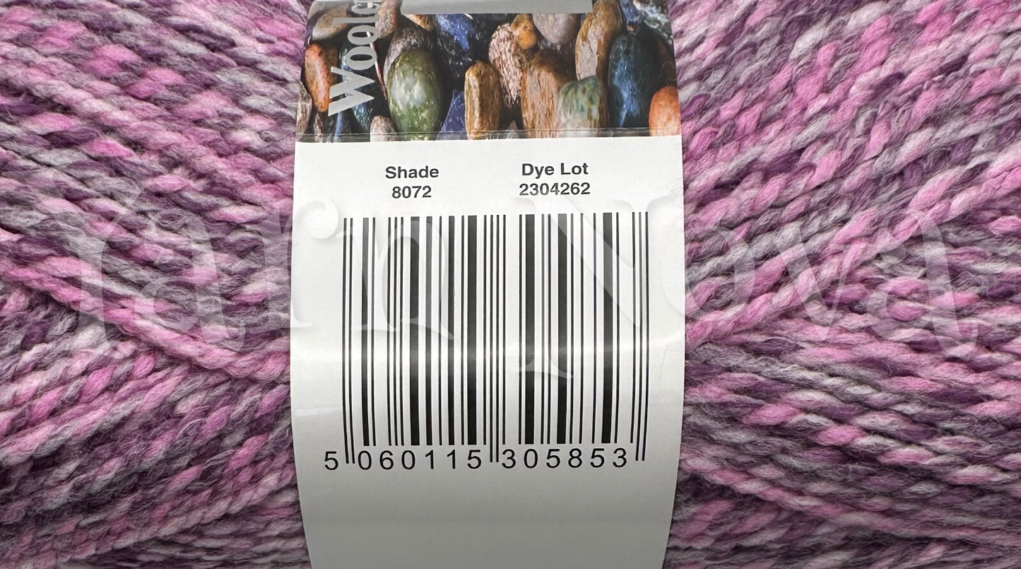 Woolcraft Pebble Chunky Knitting Crochet Yarn Wool - 200g - Choice 40+ Colours -