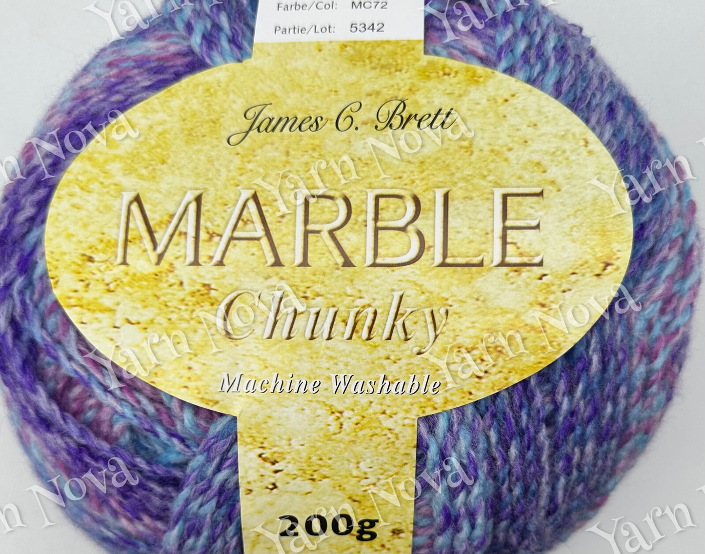 Marble Chunky Knitting Crochet Yarn Wool -James C Brett 200g Balls - All Colours