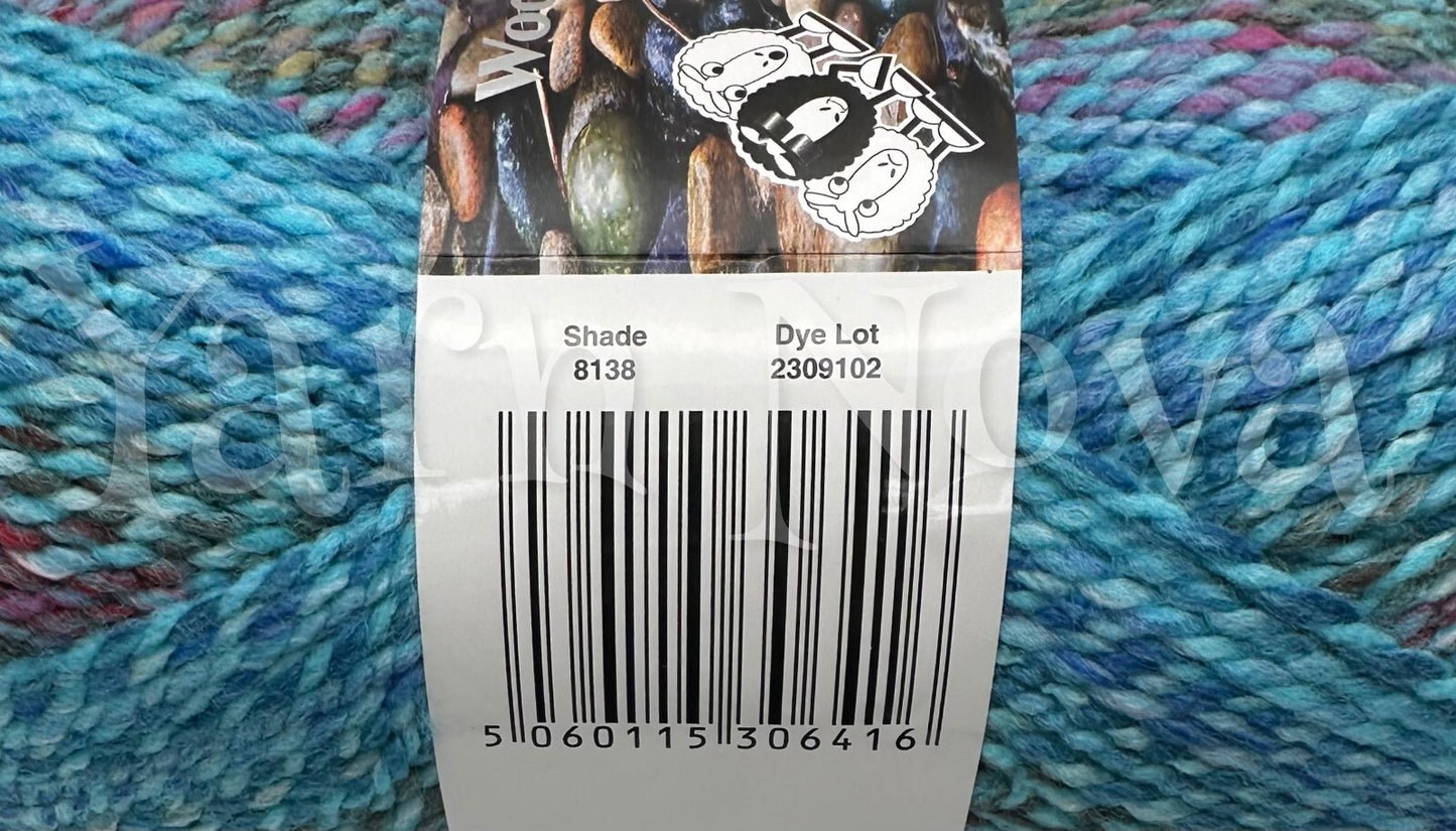 Woolcraft Pebble Chunky Knitting Crochet Yarn Wool - 200g - Choice 40+ Colours -