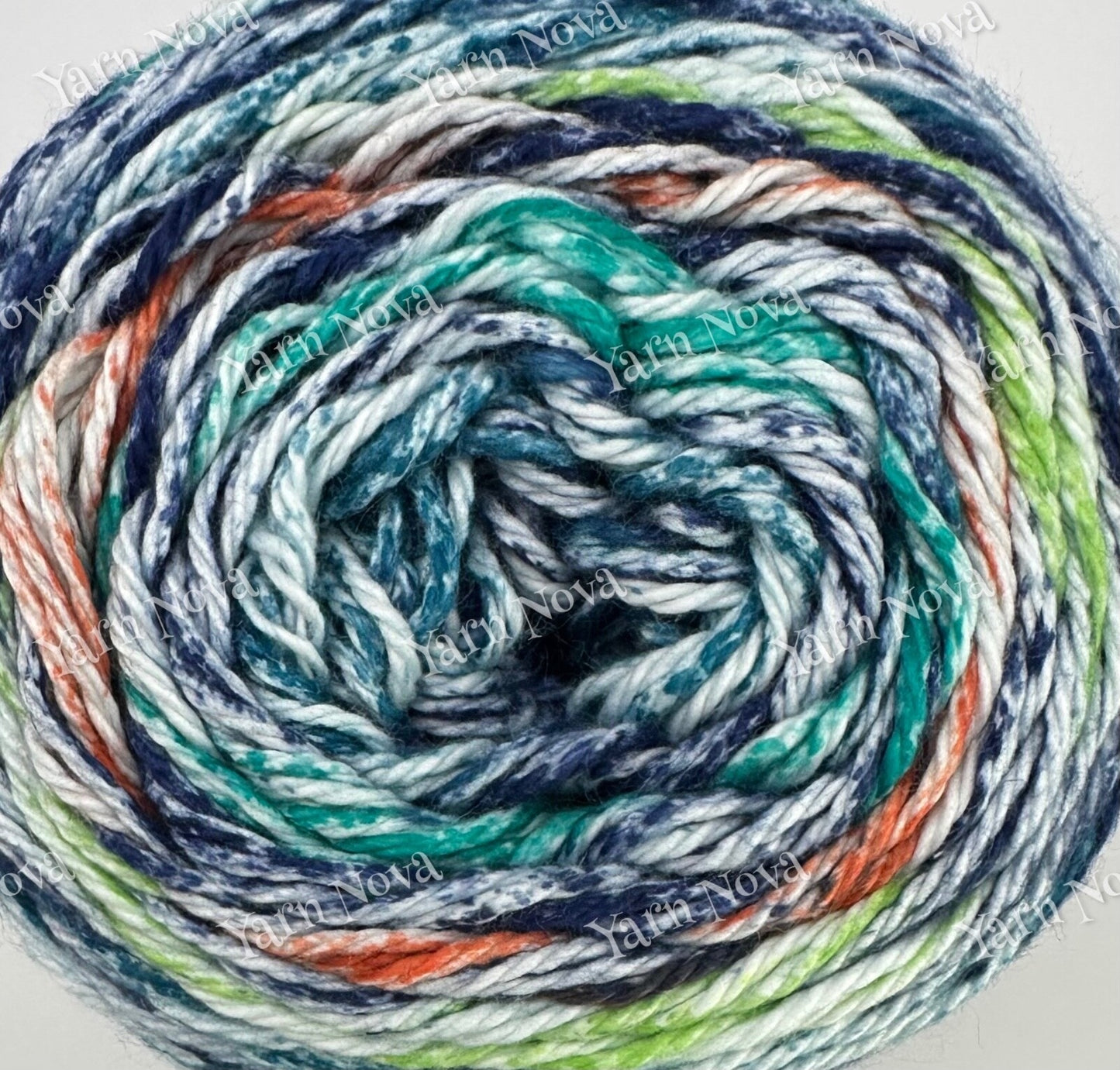 James C Brett Cotton Waves Variegated Knitting Crochet Yarn Wool DK - 100g Cake