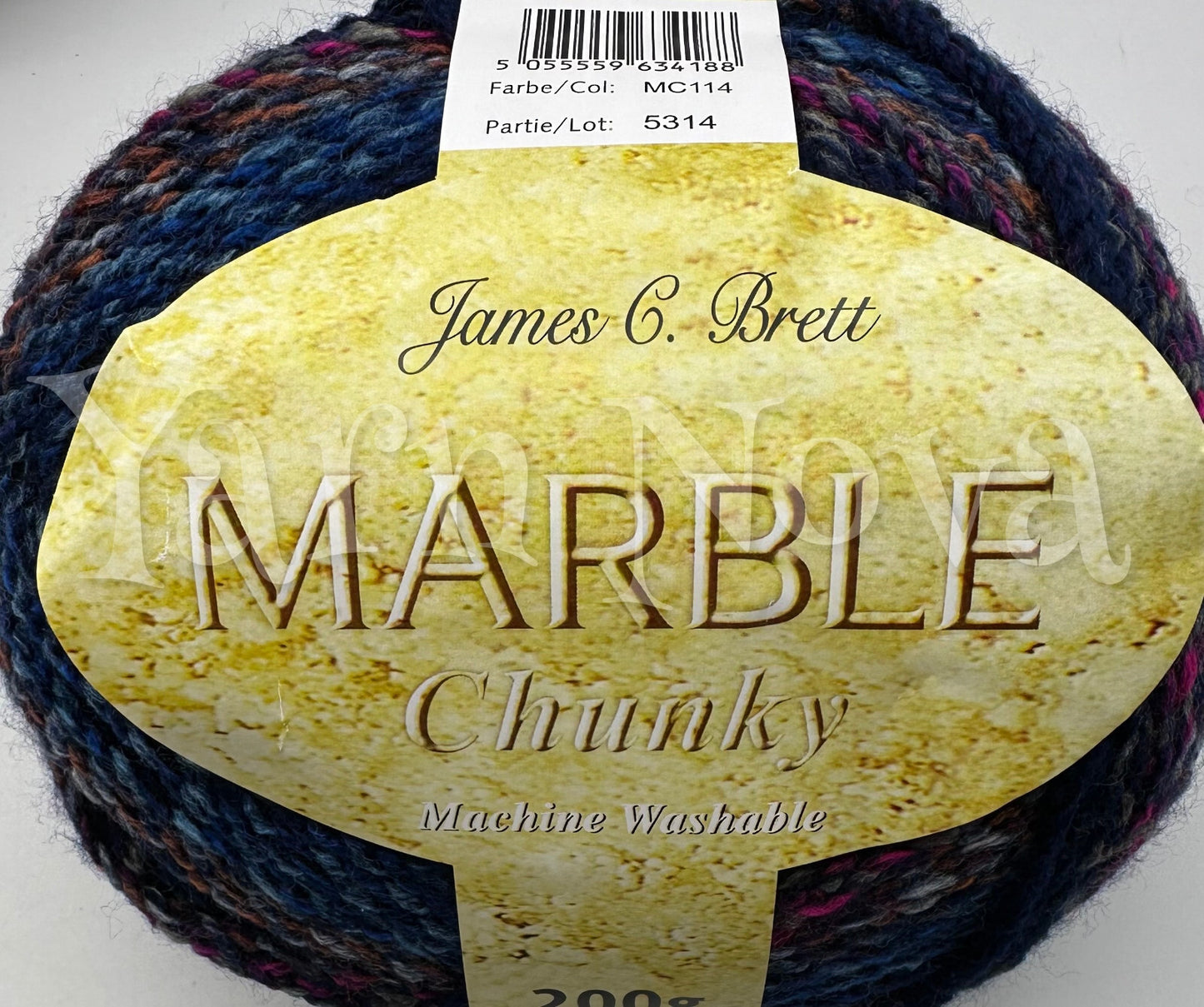 Marble Chunky Knitting Crochet Yarn Wool -James C Brett 200g Balls - All Colours