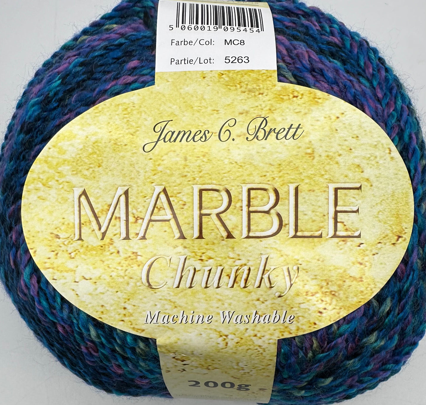 Marble Chunky Knitting Crochet Yarn Wool -James C Brett 200g Balls - All Colours
