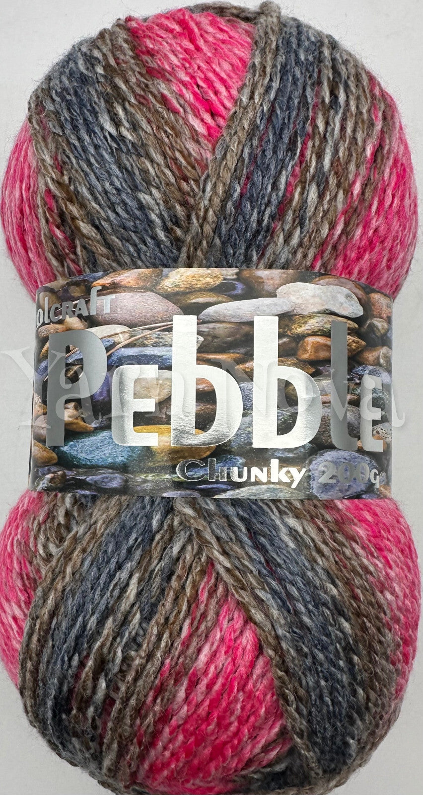 Woolcraft Pebble Chunky Knitting Crochet Yarn Wool - 200g - Choice 40+ Colours -