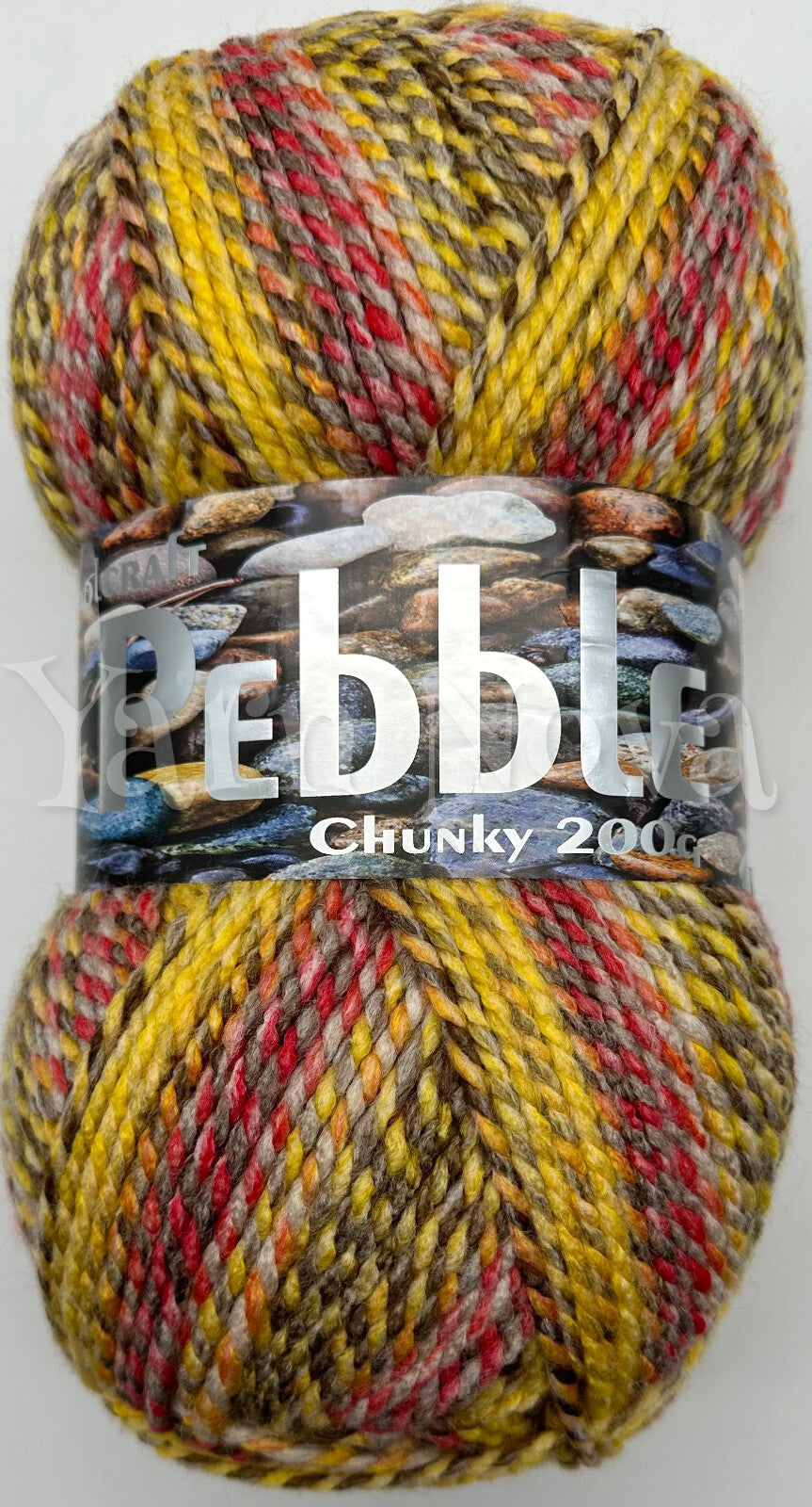 Woolcraft Pebble Chunky Knitting Crochet Yarn Wool - 200g - Choice 40+ Colours -