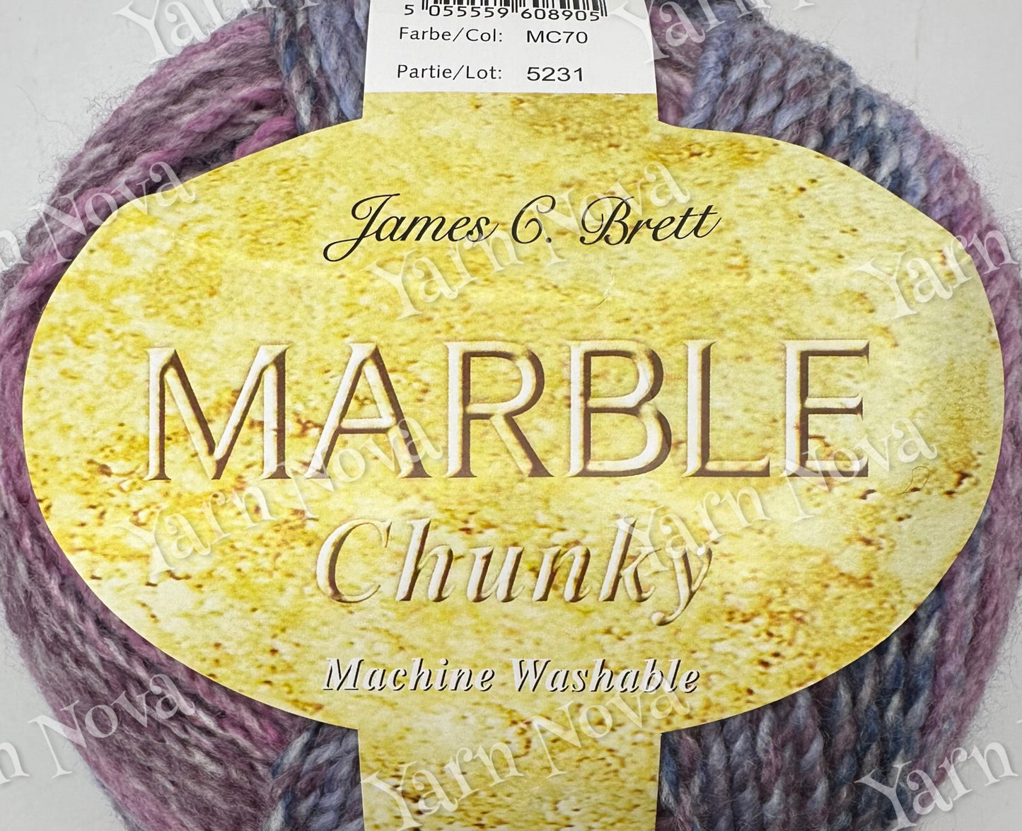 Marble Chunky Knitting Crochet Yarn Wool -James C Brett 200g Balls - All Colours