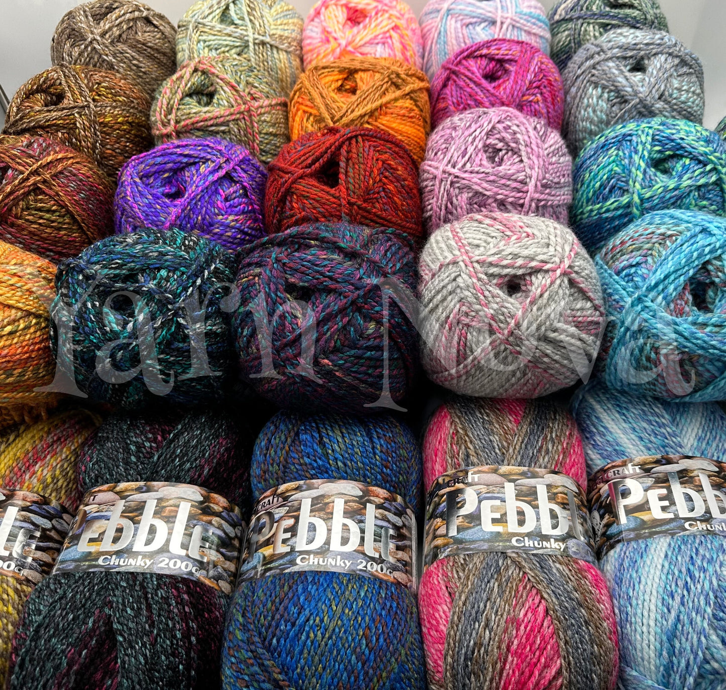 Woolcraft Pebble Chunky Knitting Crochet Yarn Wool - 200g - Choice 40+ Colours -