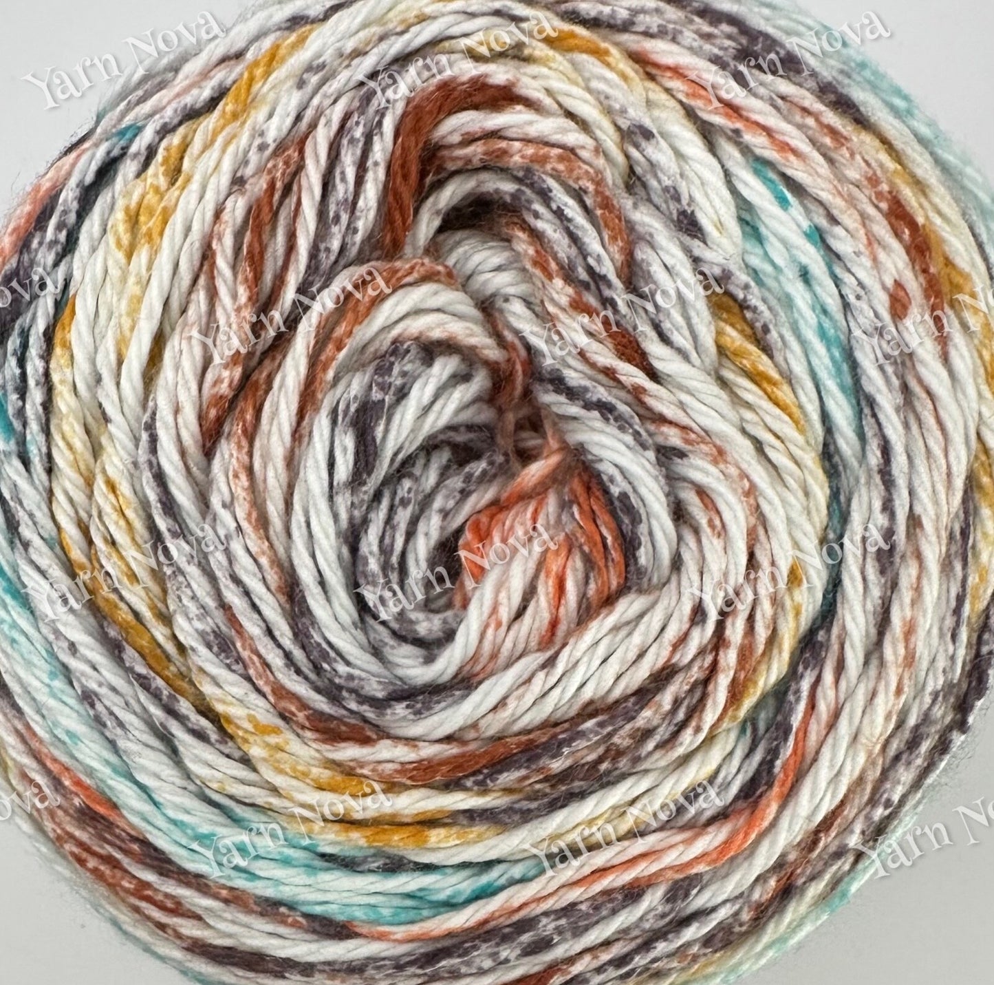 James C Brett Cotton Waves Variegated Knitting Crochet Yarn Wool DK - 100g Cake