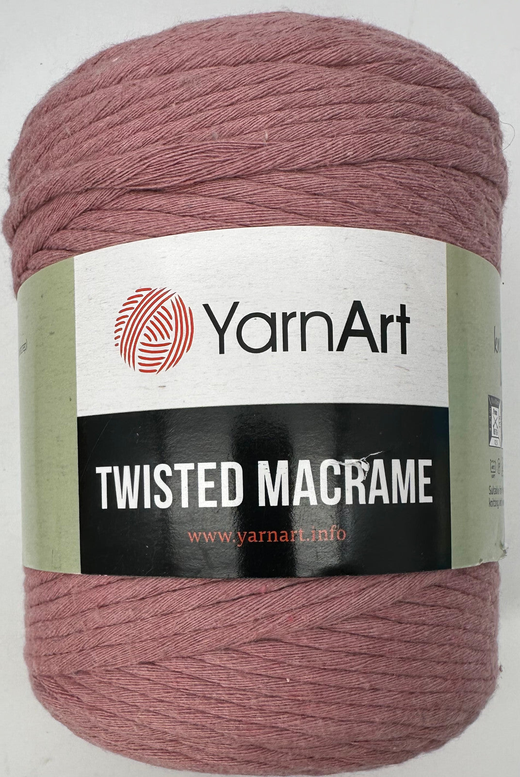 YarnArt Twisted Macrame Cord 4mm Single Twist Crochet Macrame Cord - 500g Rolls