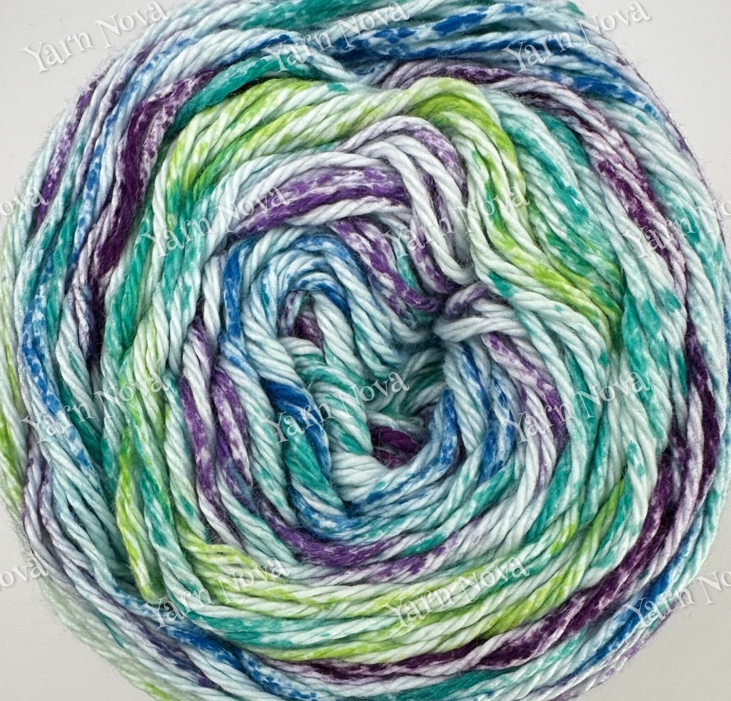 James C Brett Cotton Waves Variegated Knitting Crochet Yarn Wool DK - 100g Cake