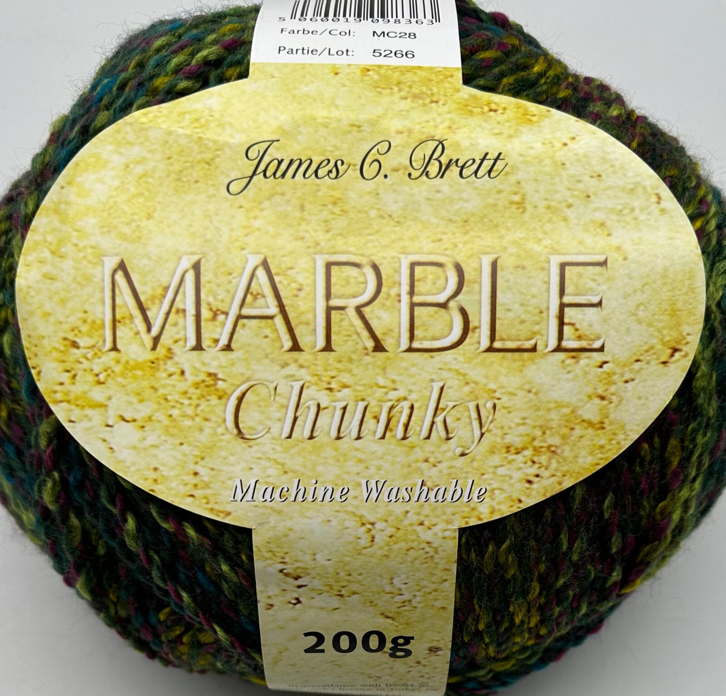 Marble Chunky Knitting Crochet Yarn Wool -James C Brett 200g Balls - All Colours
