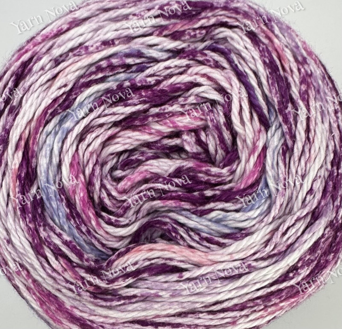 James C Brett Cotton Waves Variegated Knitting Crochet Yarn Wool DK - 100g Cake