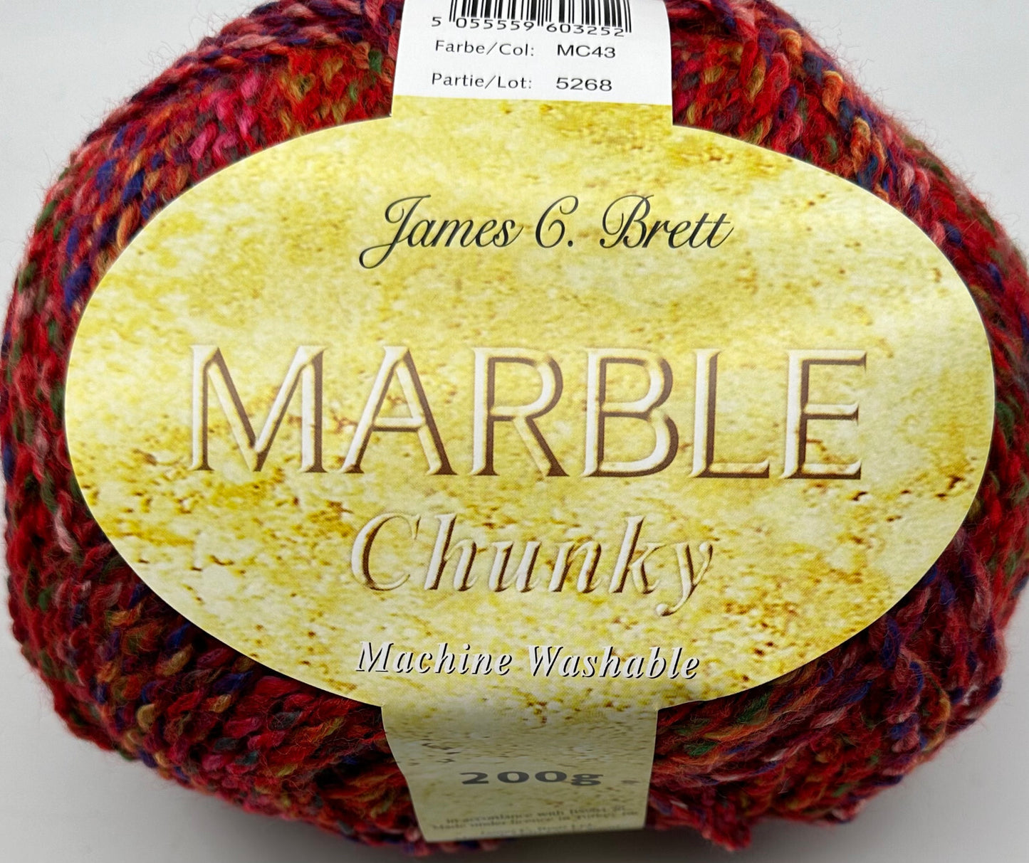 Marble Chunky Knitting Crochet Yarn Wool -James C Brett 200g Balls - All Colours